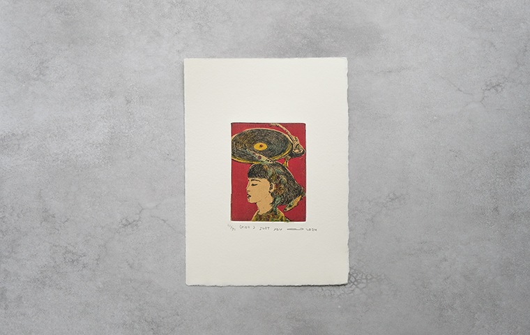 14)イシイアツコ 銅版画作品「(not) just you」｜恵文社一乗寺店