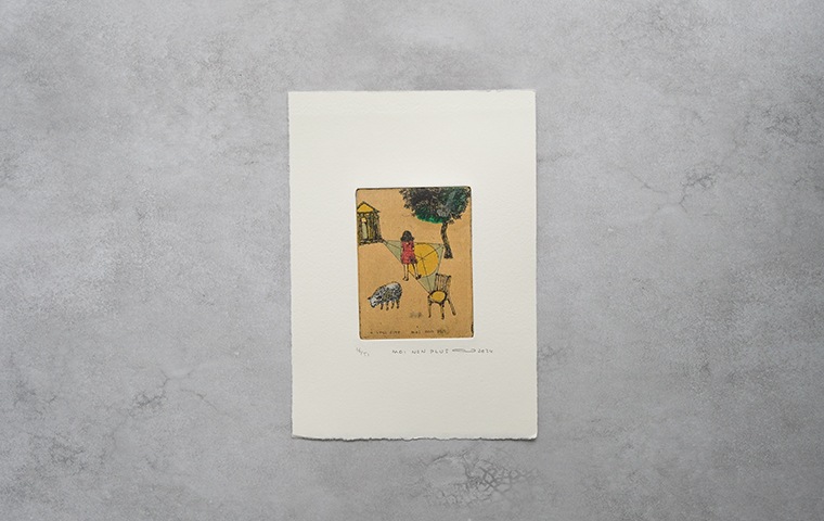 16)イシイアツコ 銅版画作品「MOI NON PLUS」｜恵文社一乗寺店