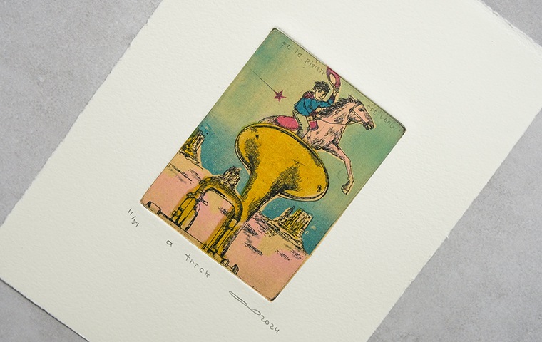 17)イシイアツコ 銅版画作品「a trick」｜恵文社一乗寺店 オンライン