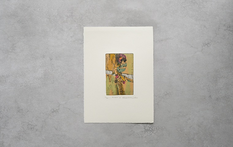 19)イシイアツコ 銅版画作品「avant le départ」｜恵文社一乗寺店