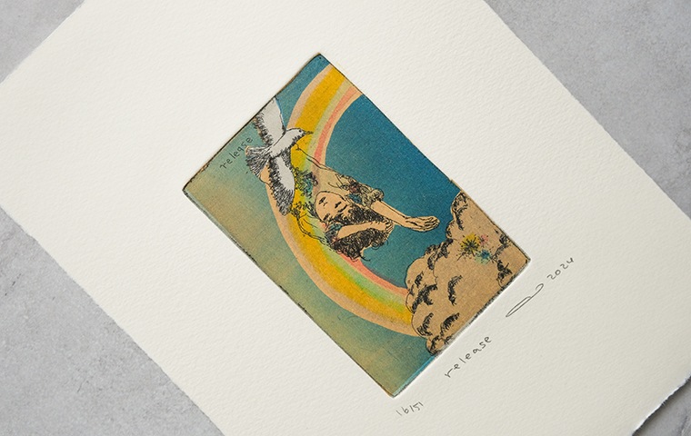 20)イシイアツコ 銅版画作品「release」｜恵文社一乗寺店 オンライン