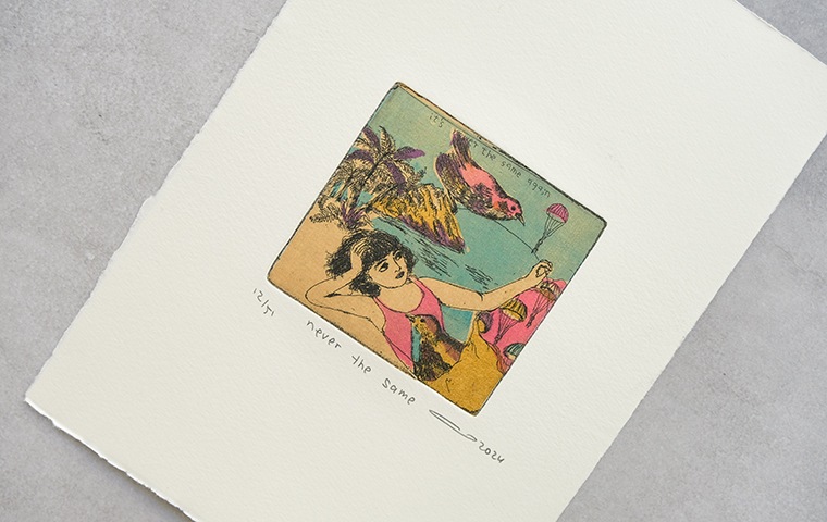 26)イシイアツコ 銅版画作品「never the same」｜恵文社一乗寺店