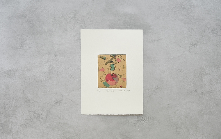 27)イシイアツコ 銅版画作品「tell me」｜恵文社一乗寺店 オンライン