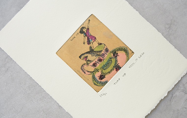 28)イシイアツコ 銅版画作品「tune up」｜恵文社一乗寺店 オンライン