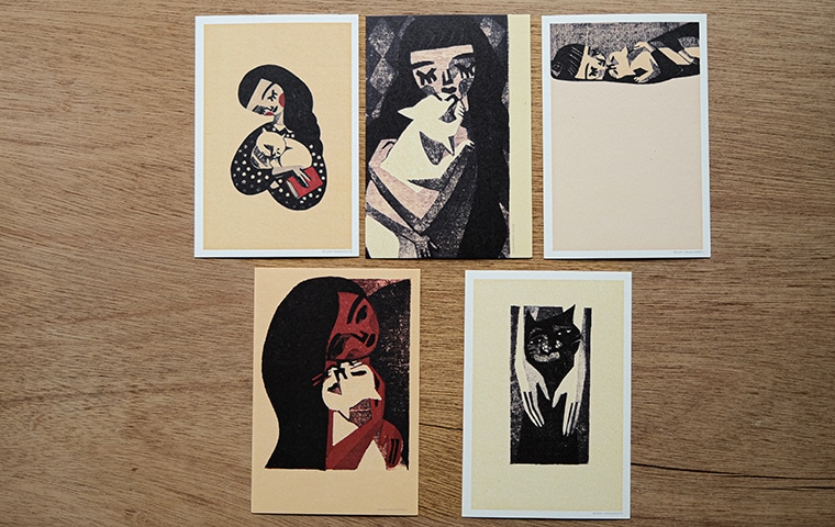 柳本史 ポストカードセットA ［ ネコ ］｜恵文社一乗寺店 オンライン