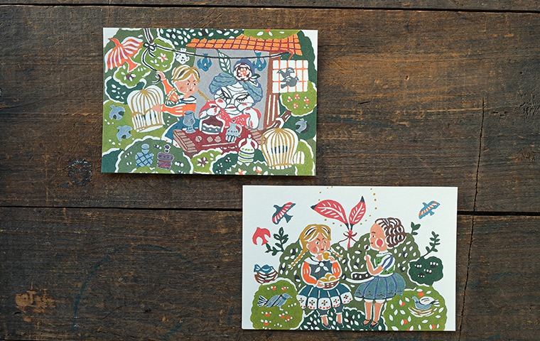 関美穂子「すてきな木」ポストカードセット(5枚組)｜恵文社一乗寺店