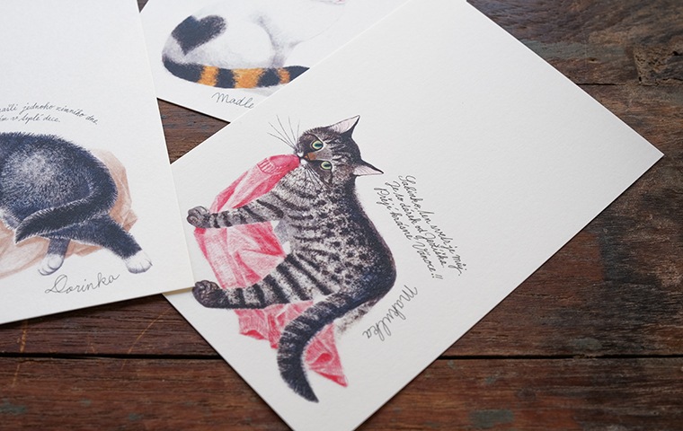 出久根育 チェコの猫の12ヵ月 ポストカードセット vol.2｜恵文社一乗寺