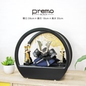 五月人形 コンパクト Premo Black（プリモ ブラック）| 漆黒の丸型木製ケース