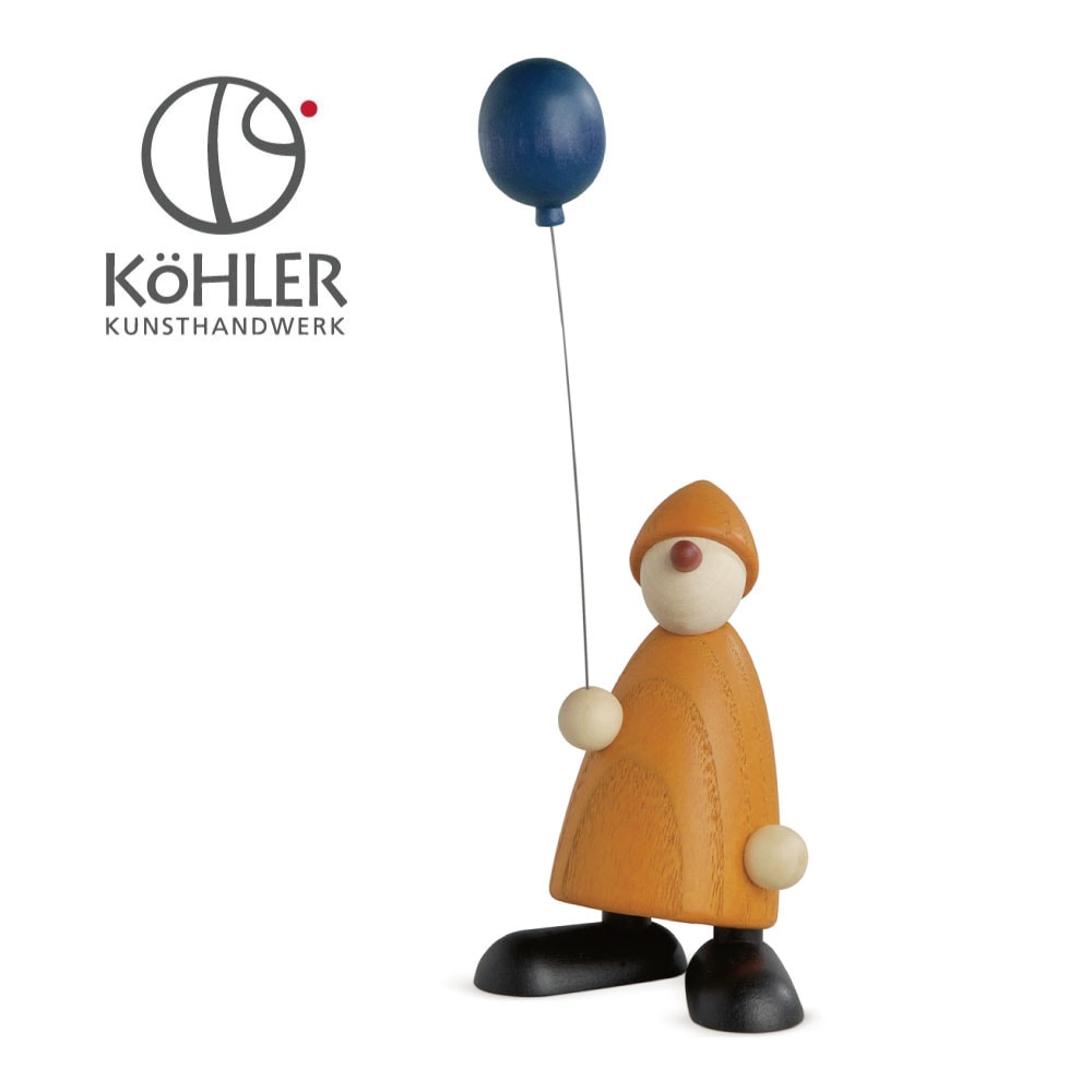 Kohler(ケーラー) バルーン(黄) ドイツ製 高級 木製オブジェ