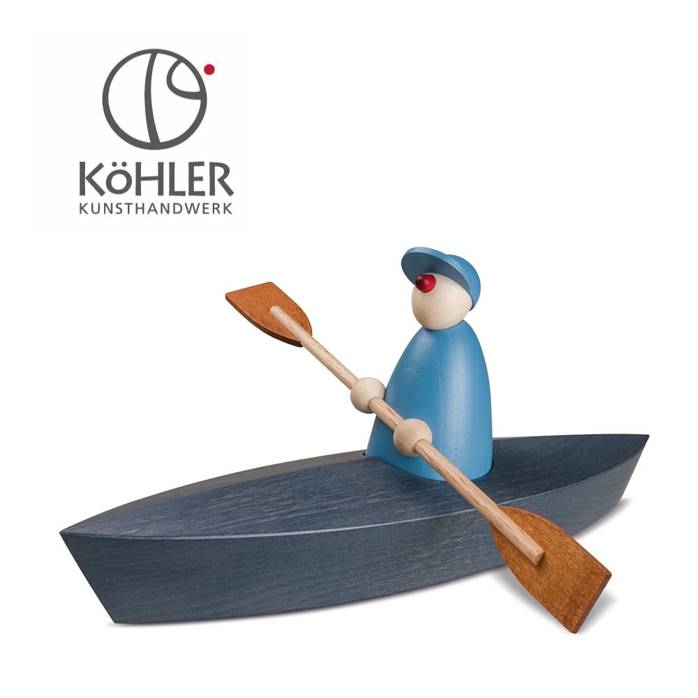 ドイツ☆コーラー☆木製オブジェ Kohler(ケーラー) カヤック ドイツ製 高級 木製オブジェ