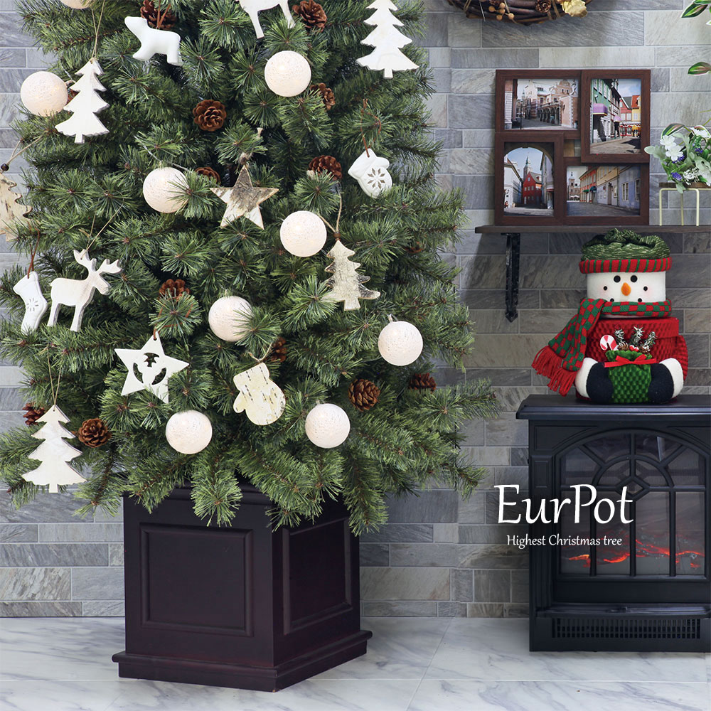 【簡単組立式】ヨーロッパトウヒツリー ナチュラル オーナメントセット 120cm 150cm 180cm 210cm 240cm 分割式