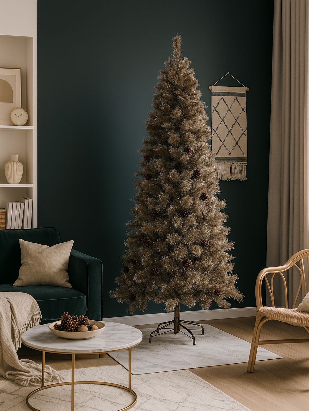 【簡単組立式】Spruce Gold(スプルース ゴールド) クリスマスツリー ツリー単品 120cm 150cm 180cm 210cm 分割式