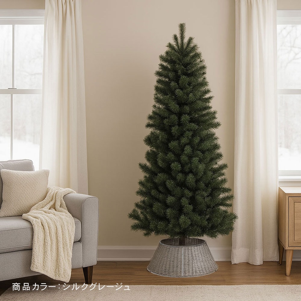 クリスマスツリー 足元 隠し バスケット 籠 オーナメント 飾り 北欧