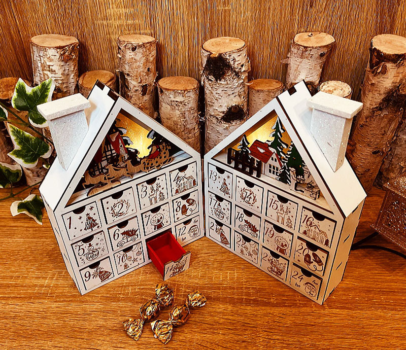アドヴェントカレンダー コンパクト おしゃれ｜恵月人形本舗
