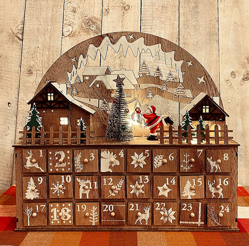 アドヴェントカレンダー アドヴェントカレンダー コンパクト おしゃれ｜恵月人形本舗