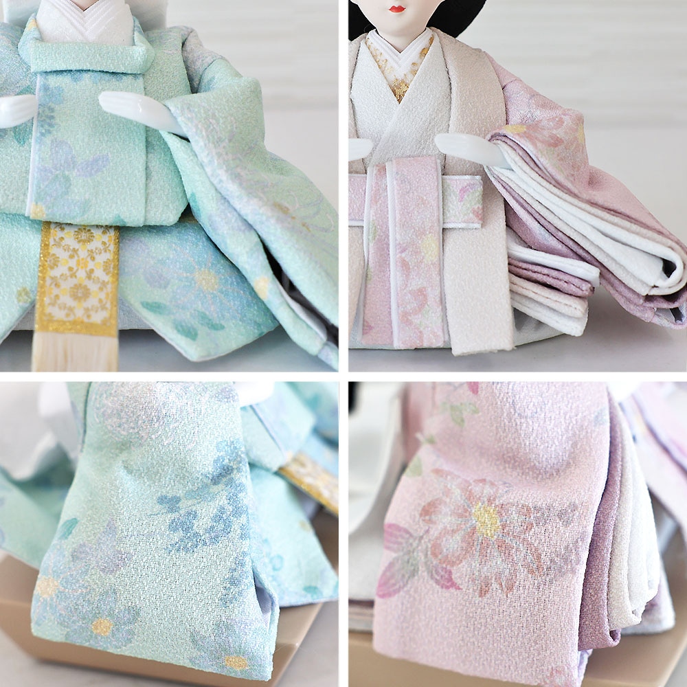 雛人形 コンパクト TSUKI(ツキ) ケース飾り｜ケースカラー・衣装柄で