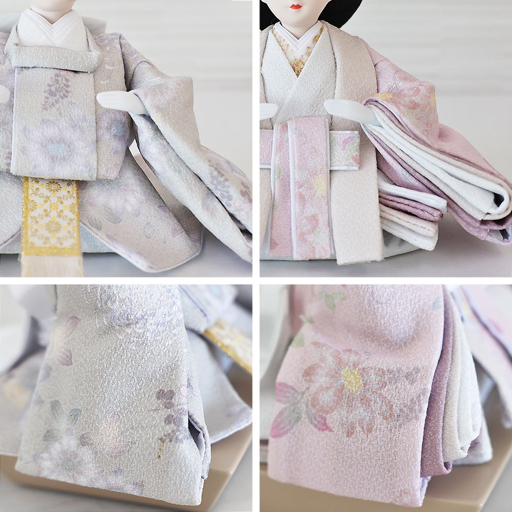 雛人形 コンパクト TSUKI(ツキ) ケース飾り｜ケースカラー・衣装柄で