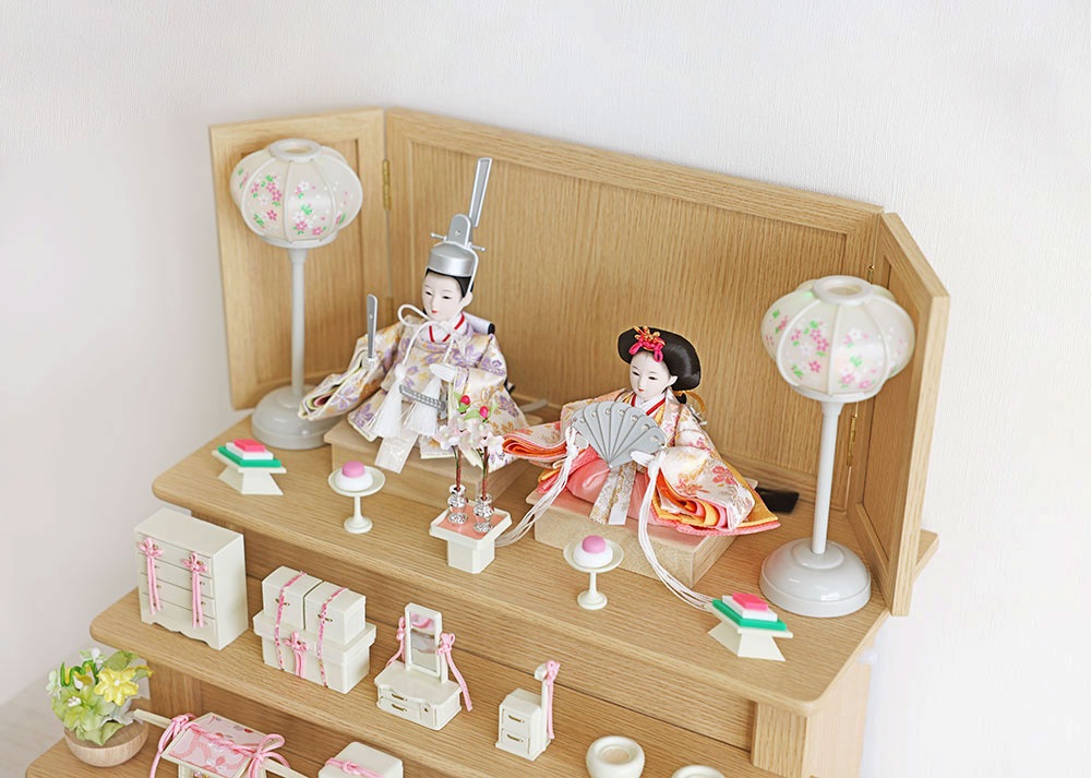 雛人形 コンパクト sandanmini 三段段飾り｜コンパクトな三段飾り雛人形