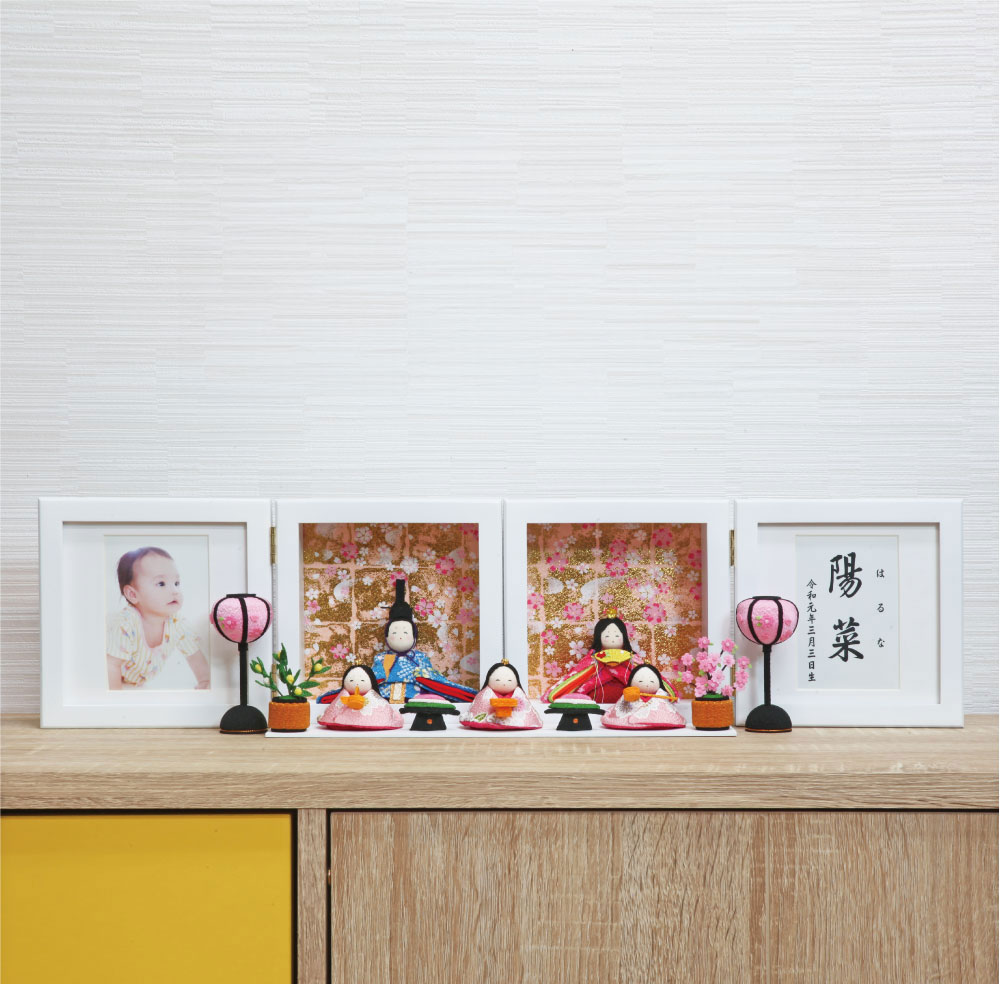 雛人形 コンパクト CAZARO(カザロ) ちりめん｜優雅で可愛い雛人形