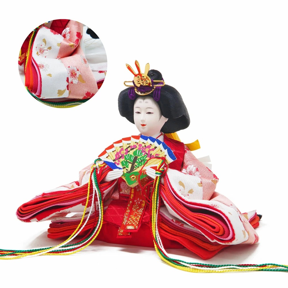 雛人形 コンパクト PINK GOLD(ピンク ゴールド) 収納｜華やかな収納雛人形