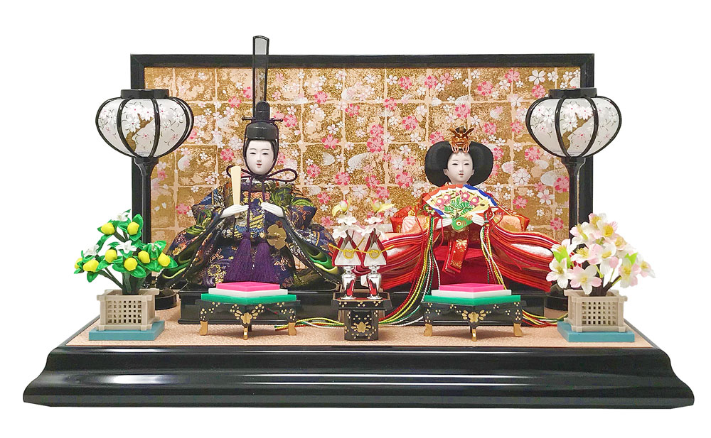 雛人形 コンパクト 平飾り｜シンプルで美しい雛人形 コンパクト
