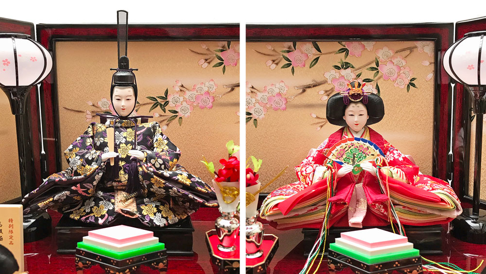 雛人形セット 伝統的な雛祭り用＆3段台 ひな人形 40号七段 十五人飾り 本格 伝統 フルセット