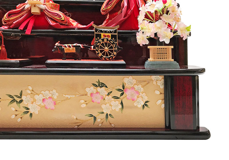 雛人形 コンパクト 五人特上三段｜本格三段飾り雛人形