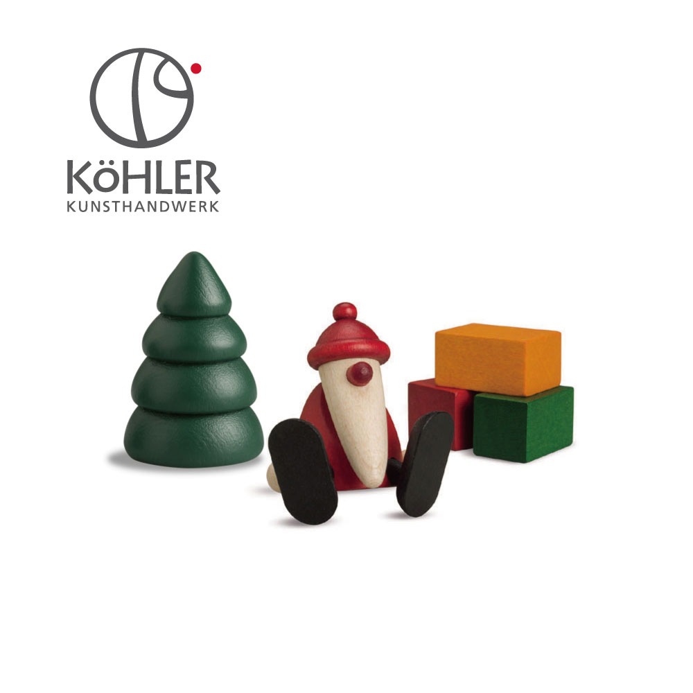 Kohler ケーラー クリスマス オーナメント サンタ ツリー Kohler(ケーラー) サンタ ドイツ製 高級 木製オブジェ