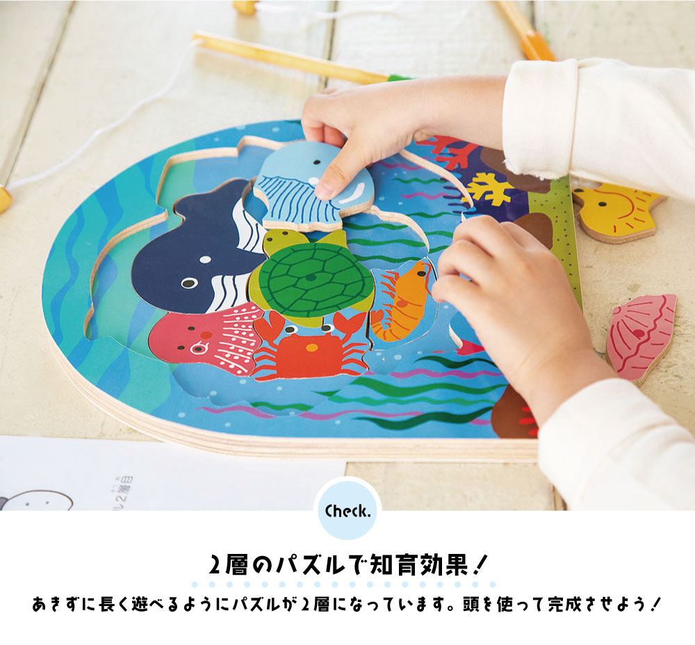 2層のパズルフィッシング