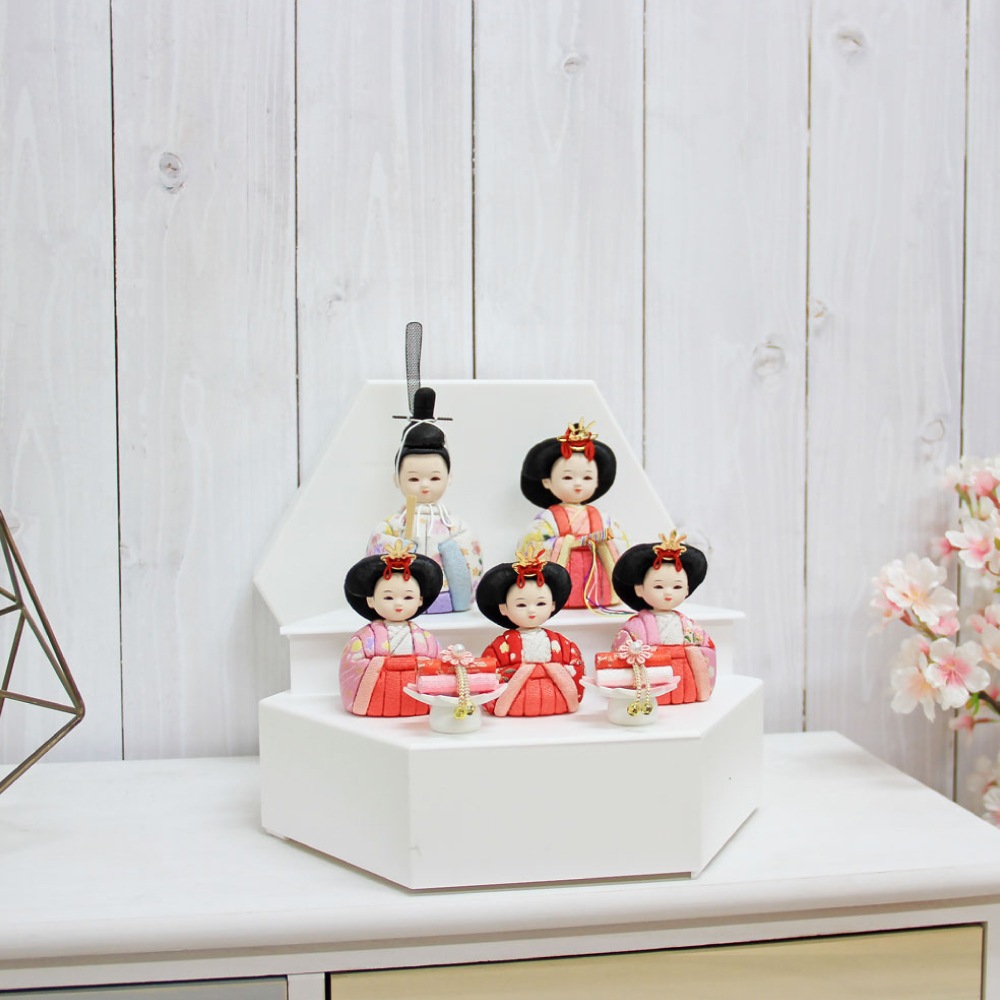 雛人形 コンパクト ROCORO CHRISTA(ロコロ クリスタ) 六角収納ケース｜モダン雛人形