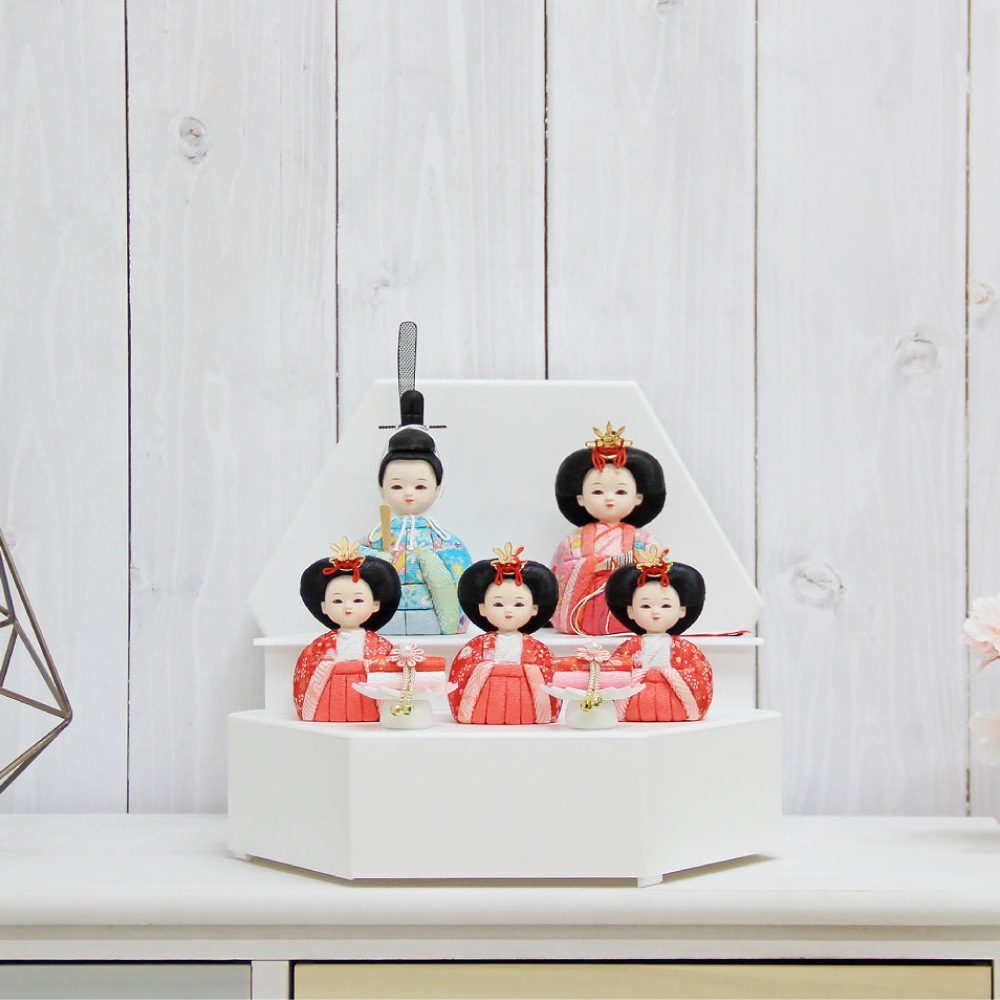 雛人形 コンパクト ROCORO CHRISTA(ロコロ クリスタ) 六角収納ケース｜モダン雛人形