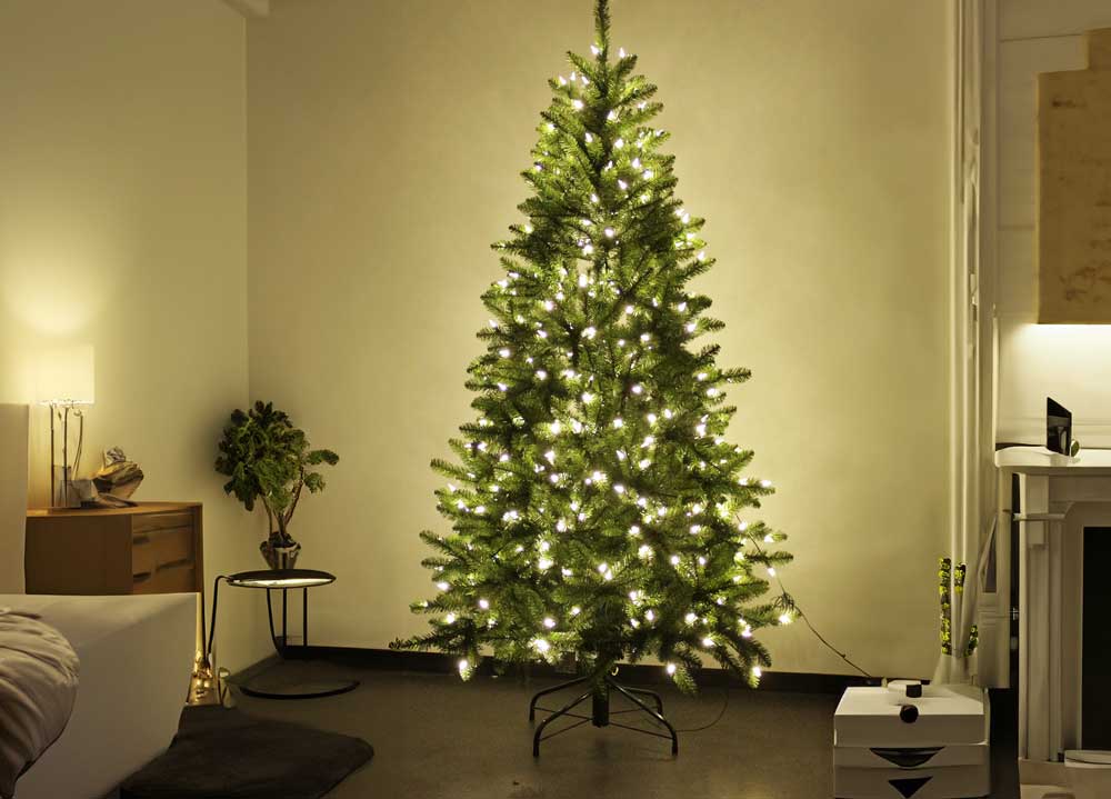 簡単組立式】LEDライト付きツリー ツリー単品 120cm 150cm 180cm 210cm