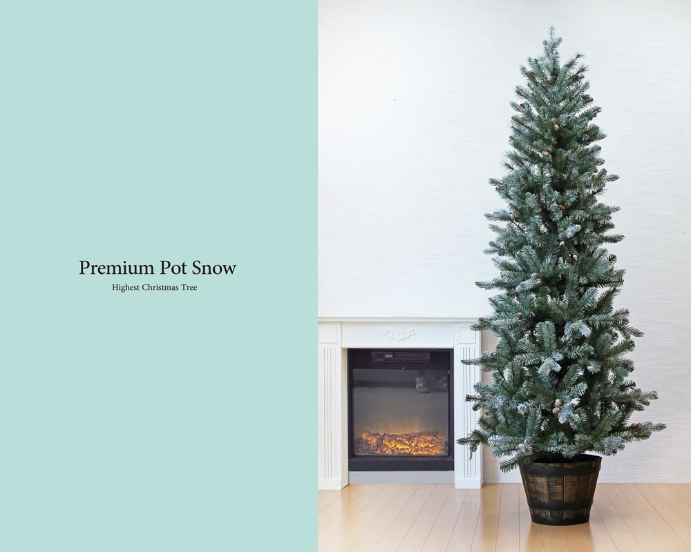 【簡単組立式】プレミアムウッドベースツリースノー ツリー単品 120cm 150cm 180cm 分割式