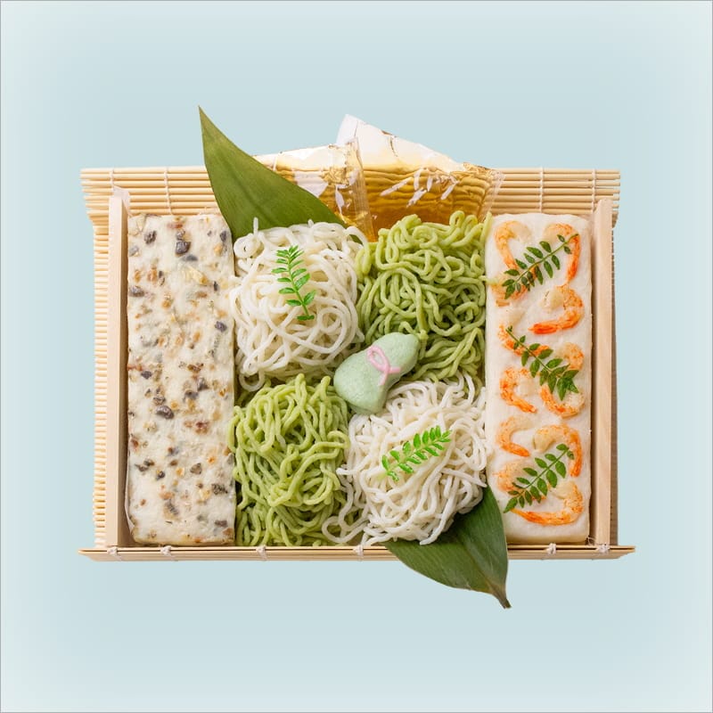 魚素麺と夏板／磯すだれ
