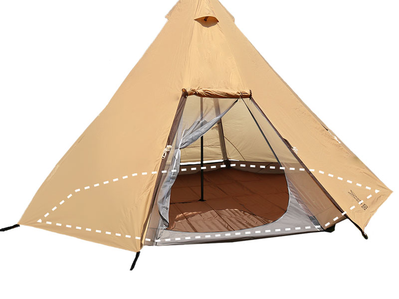 DOD】ワンポールテントL用マット MA8-771-BR | アウトドア