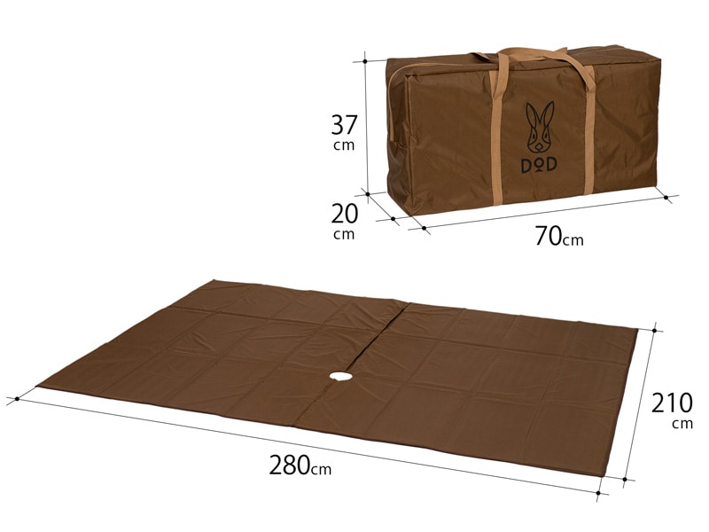 DOD】ワンポールテントRX(M)用マット MA3-953-BR | アウトドア | 京王