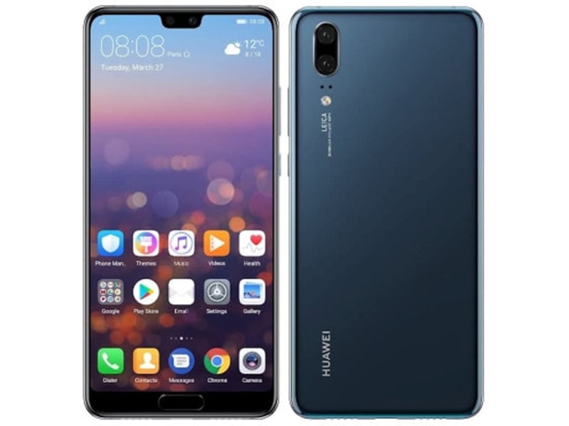  Huawei P20 ブルー [eml-l29][128gb/4gb][simfree][楽天モバイル]