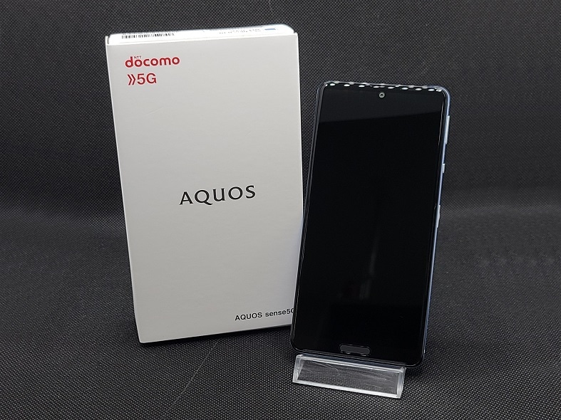 docomo SHARP AQUOS sense5G SH-53A スカイブルー ［SIMロック解除済み］[スマホ]