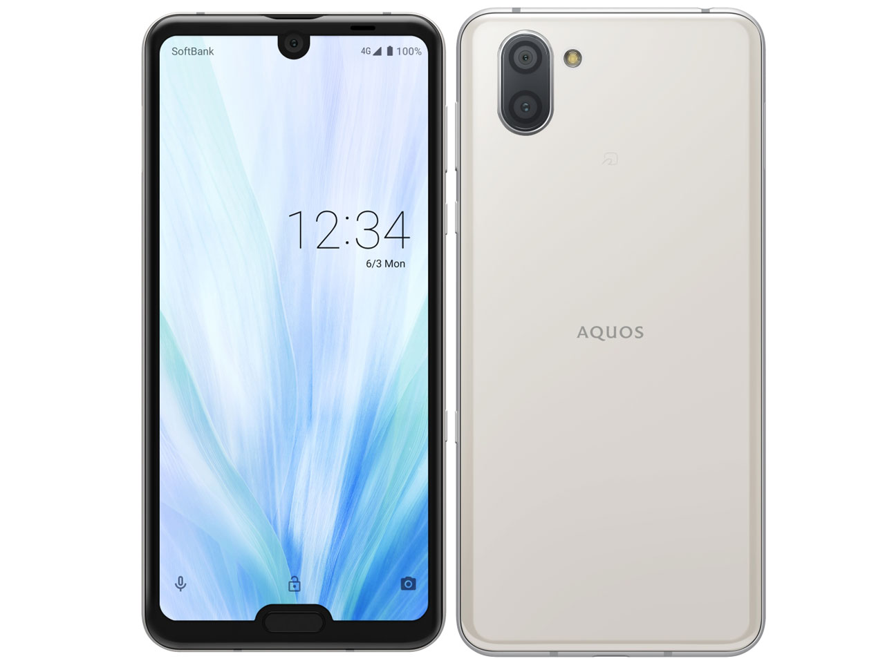 AQUOS R3 808SH Platinum white ホワイト [softbankからSIMロック解除済み]