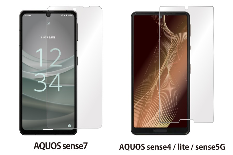 ʿ ֥롼饤ȥåȡAQUOS꡼б 饹ե 9H ɻ AQUOS sense7/7Plus R7 wish3 sense6/6s sense4 sense5G R5G sense3 R3 R2 sense2