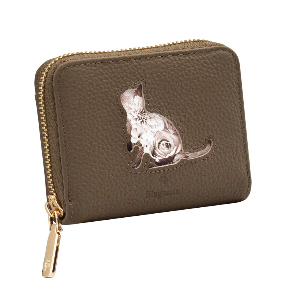【現品限り】バラとじゃれねこチャン小物入　ピルケース Elegante(エレガンテ)・キャットフラワー蛇腹ミニ財布 | 【公式