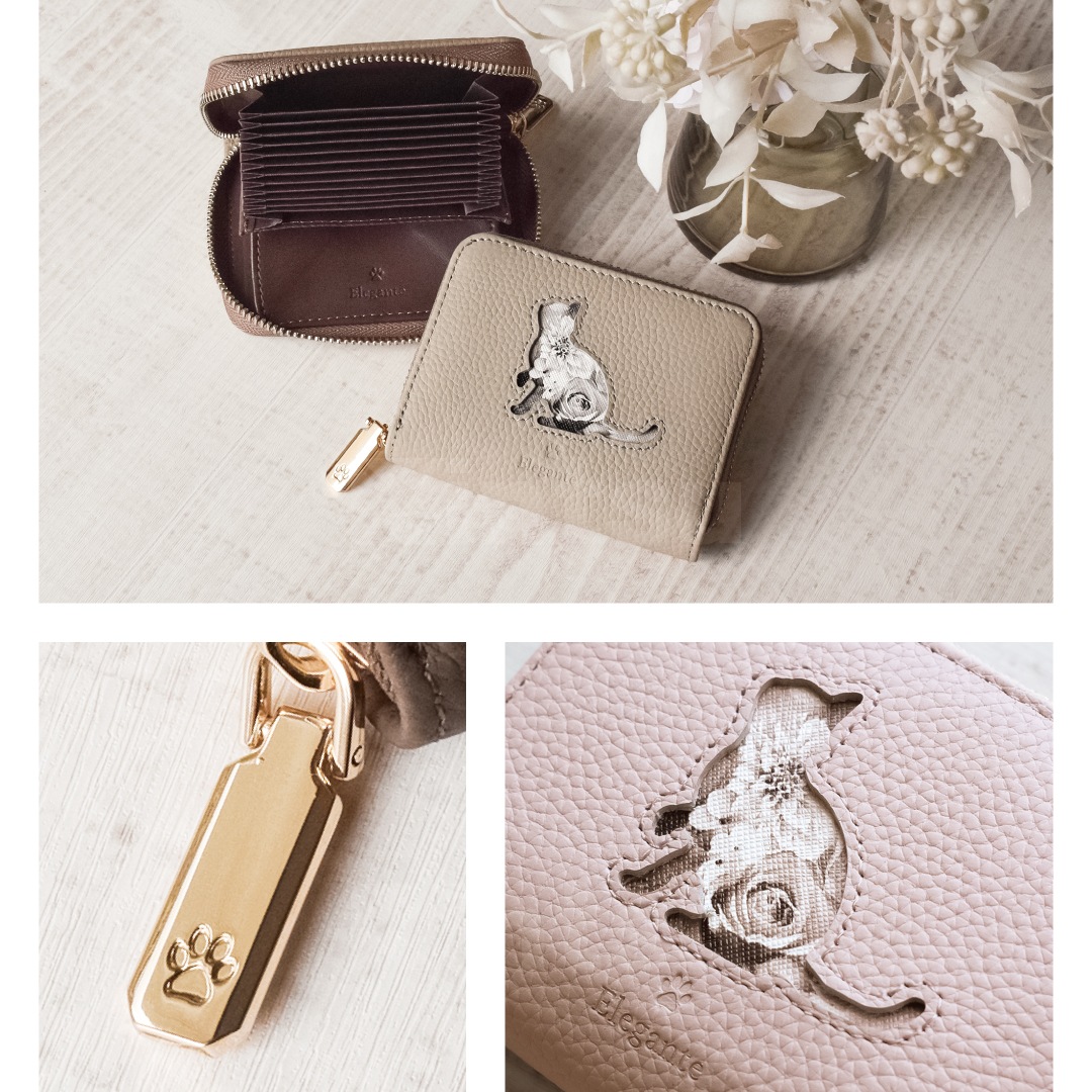 Elegante(エレガンテ)・キャットフラワー蛇腹ミニ財布 | 【公式