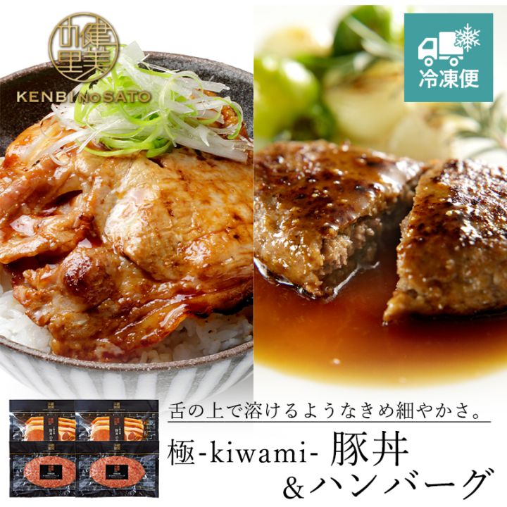 【HOKKAIDO PREMIUM GIFT】極-kiwami- ハンバーグ＆豚丼　[MG031]【冷凍便】