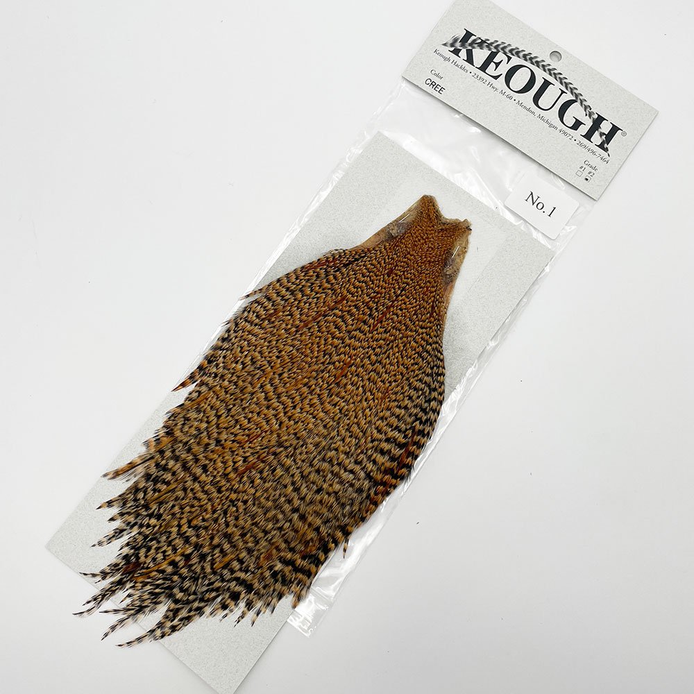 KEOUGH ハックルケープ ＃2 クリー No.1