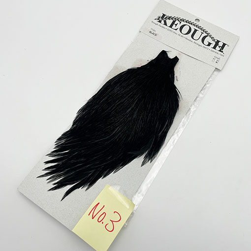 KEOUGH ハックルケープ ＃2 ブラック(No.3)