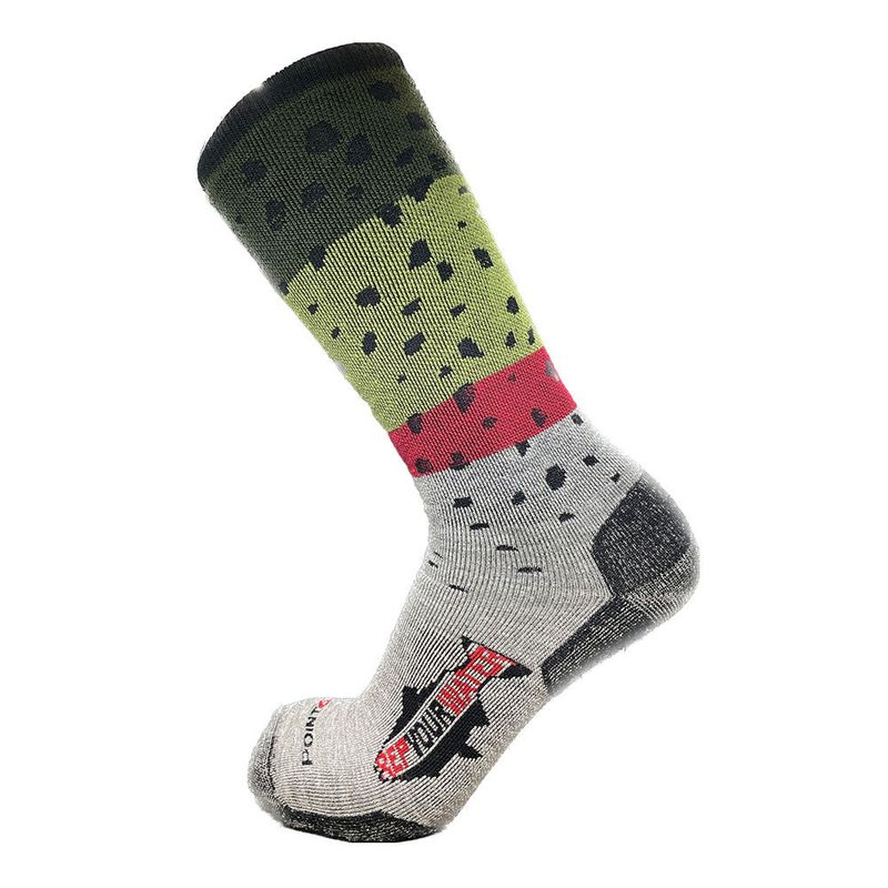 Rep Your Water - Rainbow Trout Merino Wool Midweight Socks (�ȥ饦�ȥ��å���)