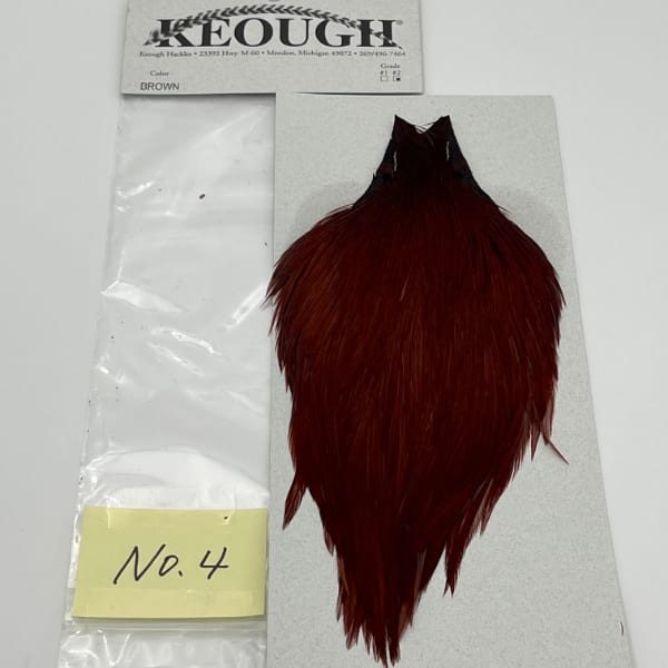 KEOUGH ハックルケープ ＃2 ブラウン（NO.4)
