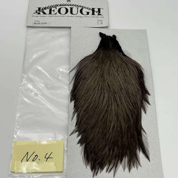 KEOUGH ハックルケープ ＃2 ブルーダン（No.4）