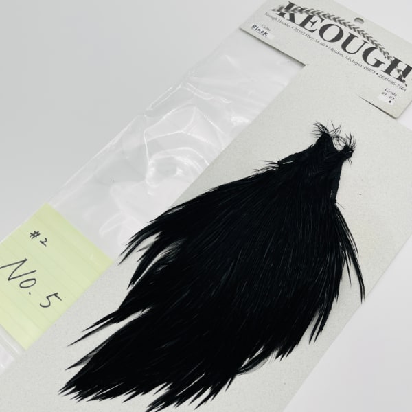 KEOUGH ハックルケープ ＃2 ブラック No.5