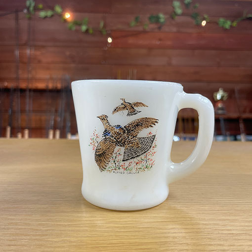 Fire King(ファイヤーキング) ヴィンテージ マグカップ ラフドグラウス